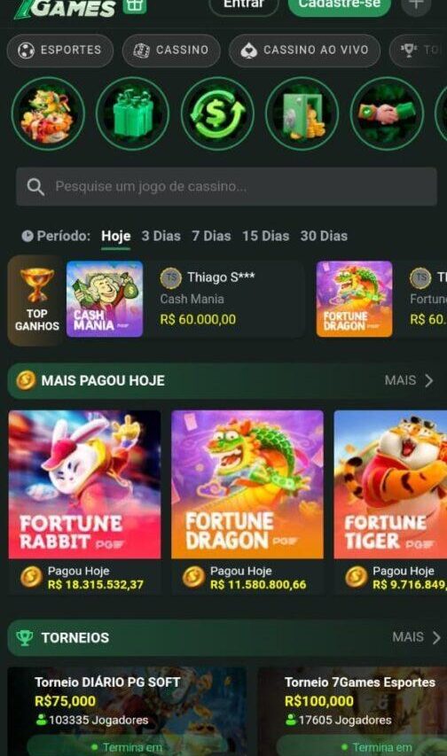 Apostas esportivas na 7Games Bet