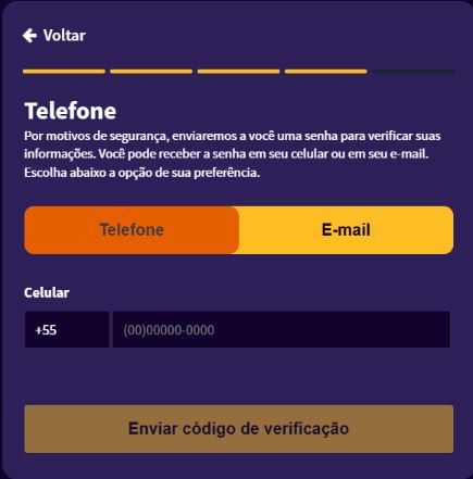 Criando uma conta na Fazobetai