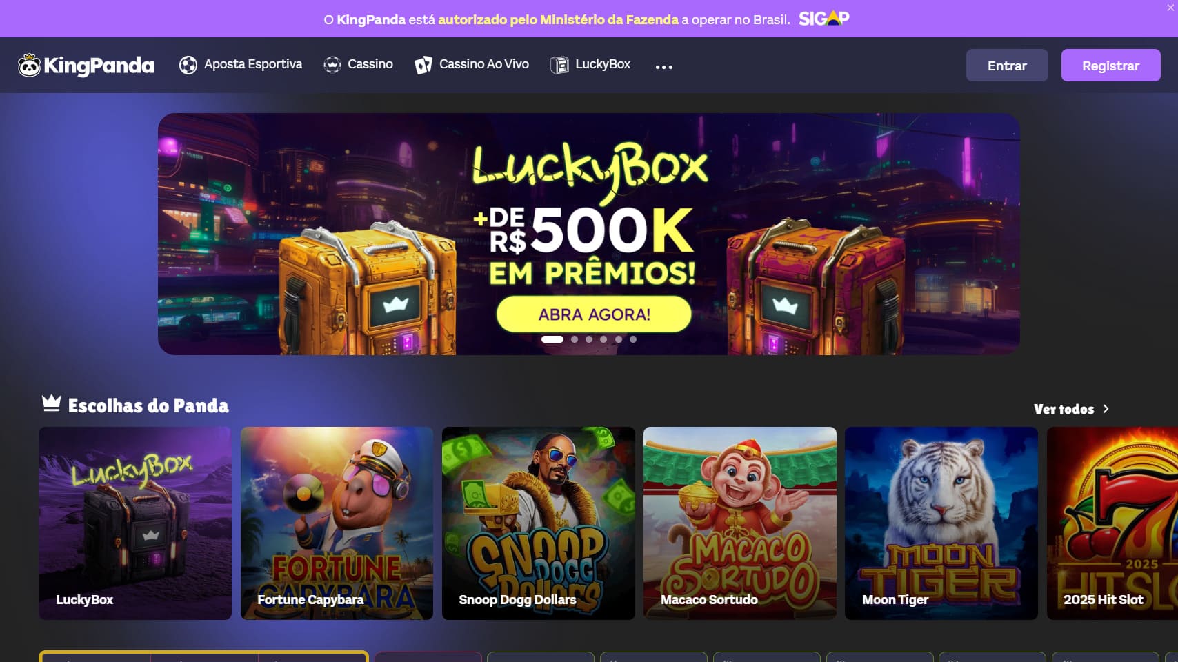 Kingpanda homepage
