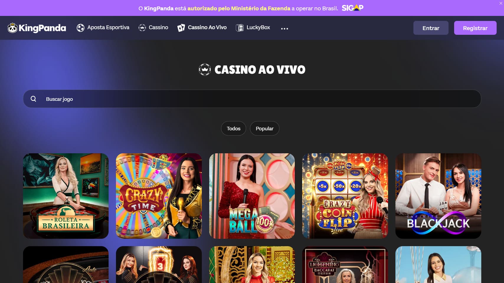 Kingpanda live casino